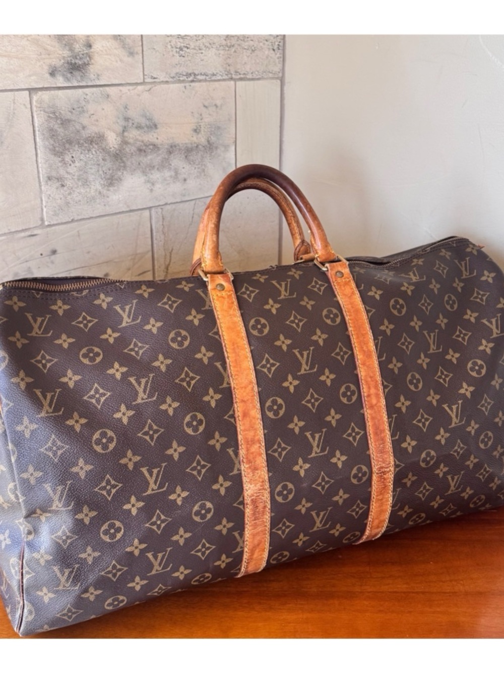 💛OVERSIZED💛LOUIS VUITTON KEEPALL 55 DUFFEL BAG - Picture 9 of 15
